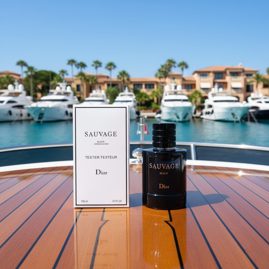 Dior Sauvage Elixir Eau de Parfum Tester for Men – Intense Spicy Woody Fragrance