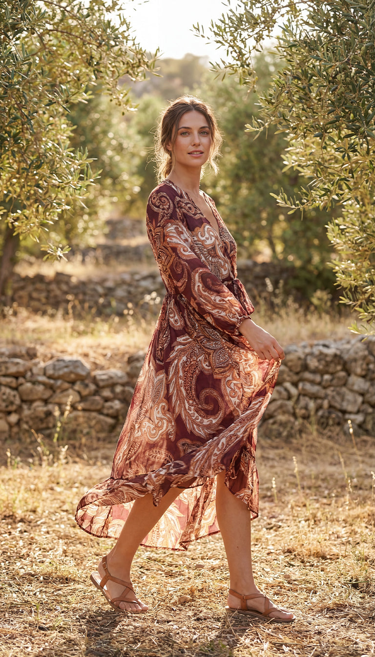 FARM Rio Paisley Maxi Dress