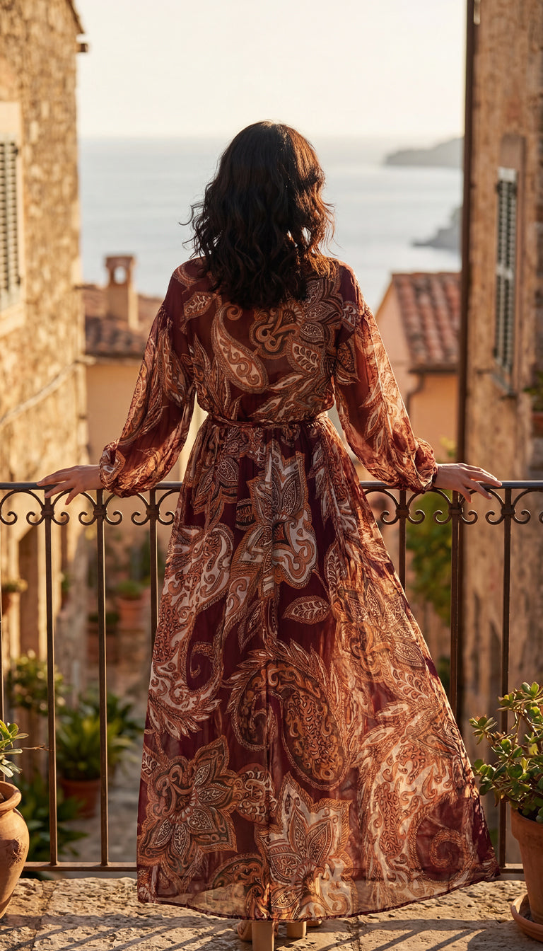 FARM Rio Paisley Maxi Dress