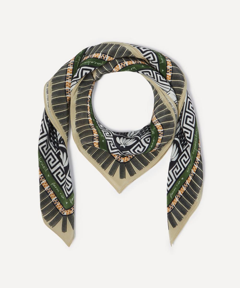 Farm Rio Copacabana Heritage Silk Square Scarf