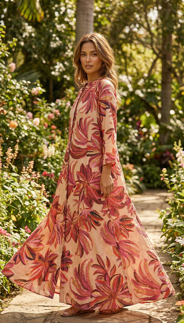 Farm Rio Floral Tapestry Maxi Dress