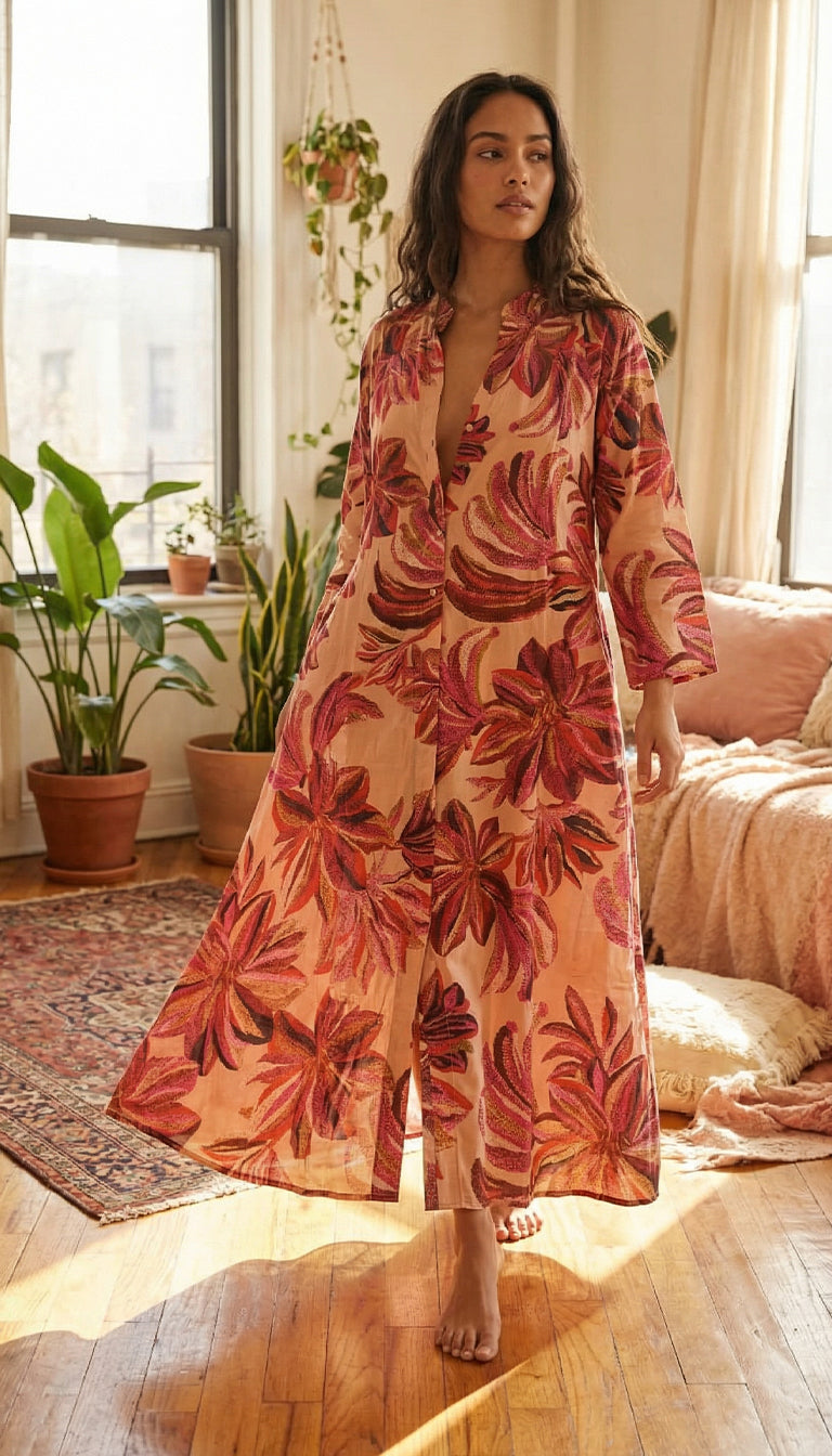 Farm Rio Floral Tapestry Maxi Dress