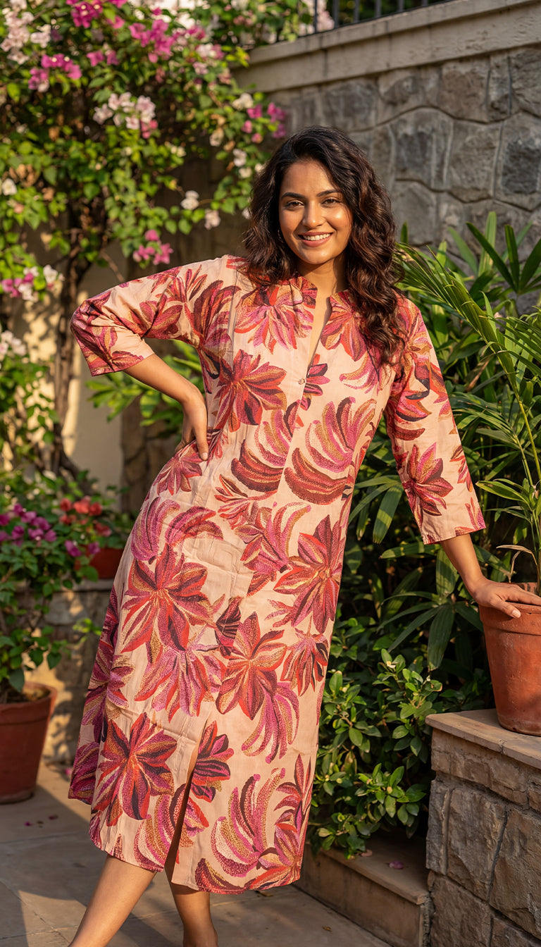 Farm Rio Floral Tapestry Maxi Dress