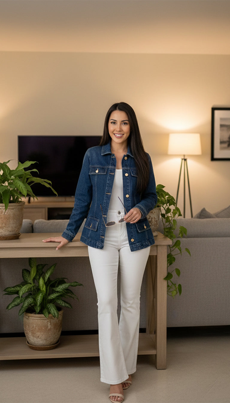 Michael Kors Women’s Classic Blue Denim Jacket