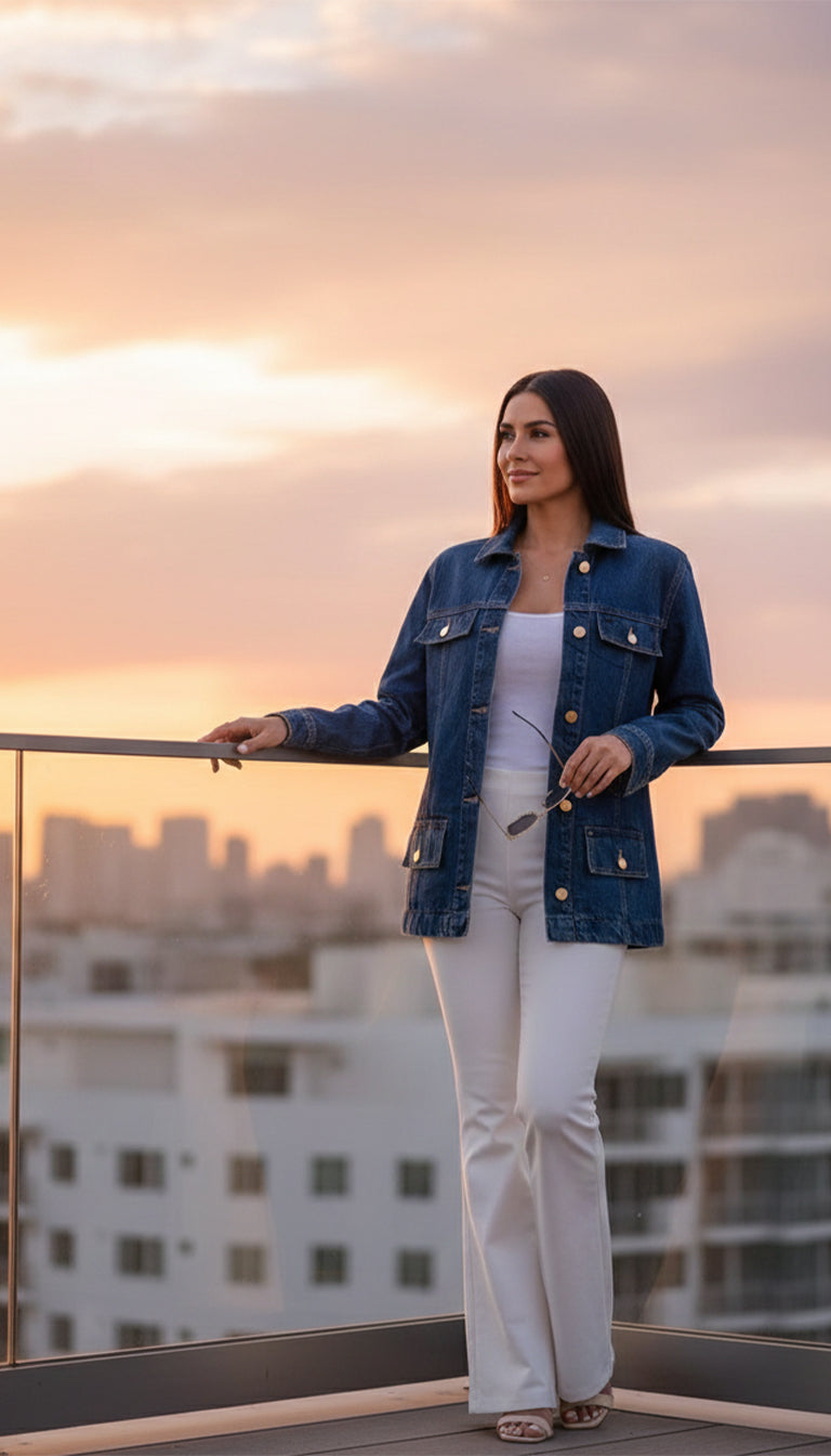 Michael Kors Women’s Classic Blue Denim Jacket