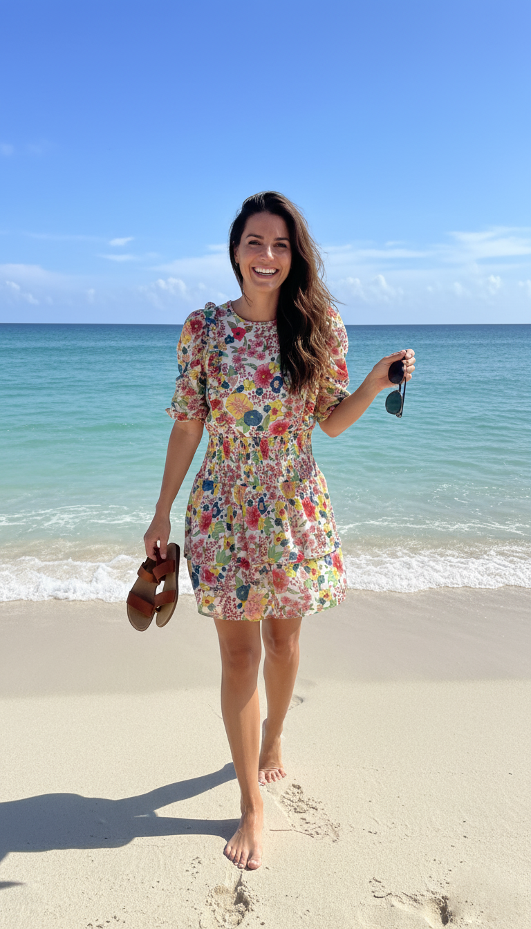 Walter Baker Floral Print Mini Dress