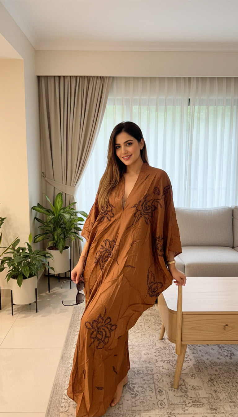 ZW Collection Beaded Kaftan Dress