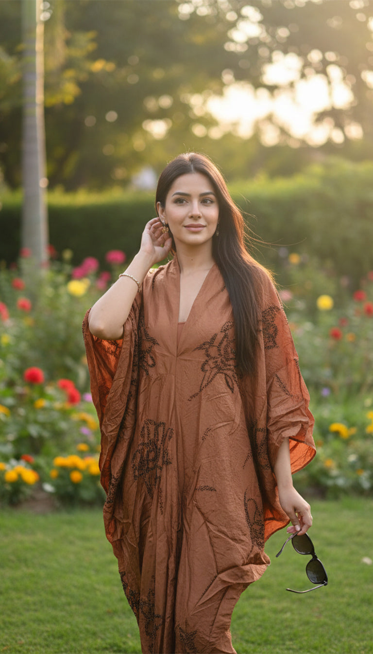 ZW Collection Beaded Kaftan Dress