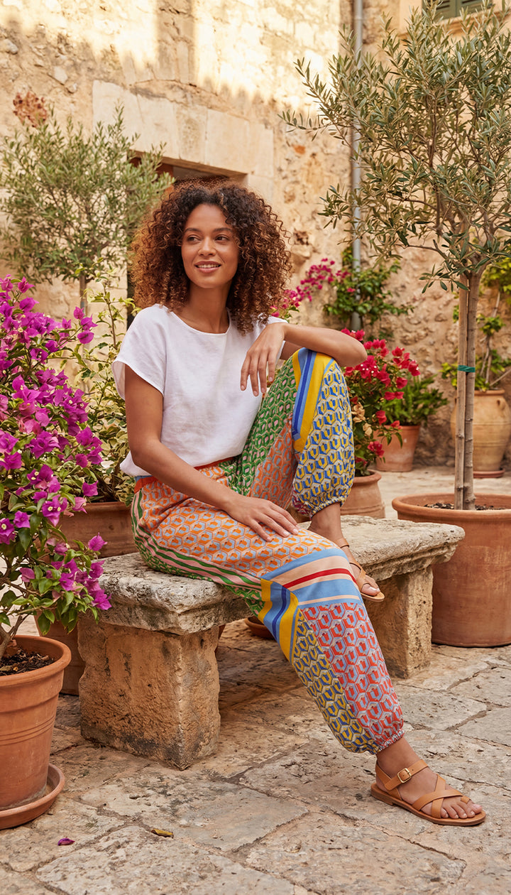 FARM Rio Cashew Mixed Print Pants